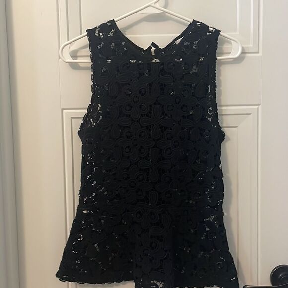 Intermix Black Lace Sleeveless Top - Picture 3 of 6
